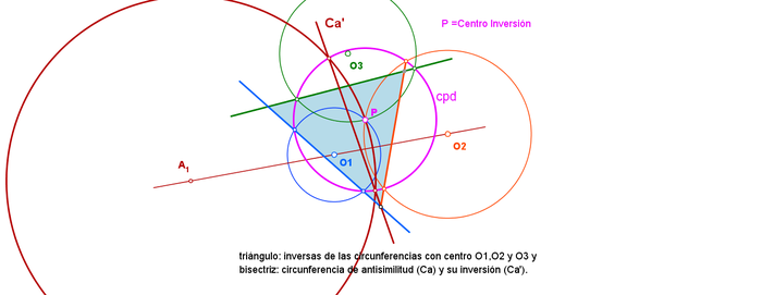inversión 6 circunferencias dibujar  circ antisimilitud triángulo y bisectrices.png