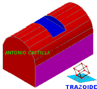 semicilindro con ranura