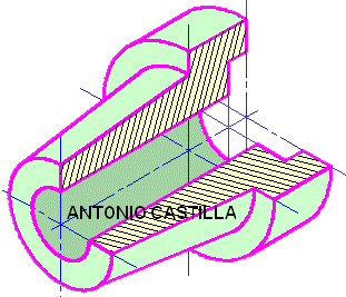 perspectiva de un centrador conico