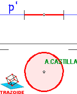 circunferencia paralela al plano horizontal