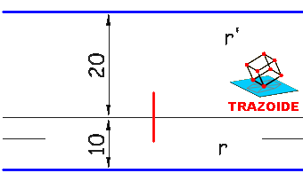 plano paralelo a la linea de tierra - plane parallel to the ground line