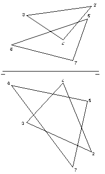 interseccion de dos triangulos