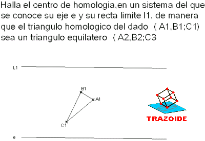 homologia de un triángulo conocido dos angulos