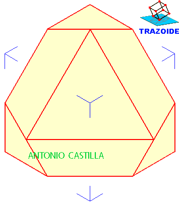 perspectiva isométrica con panta y alzado iguales