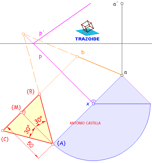 octaedro apoyado en plano general