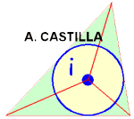 circunferencia inscrita a un triangulo