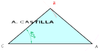 triángulo isosceles conocido uno de los lados iguales