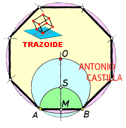 construccion de un octogono - construction of an octagon
