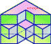 tercera vista de un cuadrado con 9 cuadrados