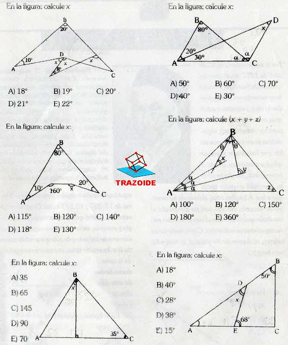 Triángulos - - la (x + y + z) - TRAZOIDE