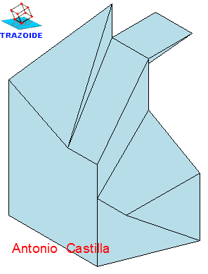 ejercicio resuelto de perspectiva isométrica - isometric exercise solved