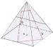 seccion por plano a una piramide cuadrada