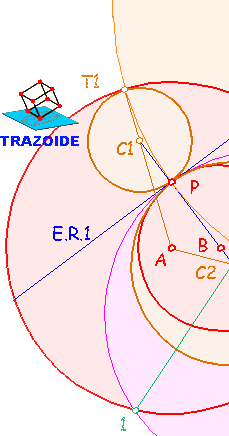 tangencias de circunferencias que pasen por un punto y tangentes a otras dos