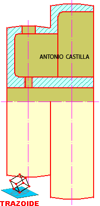 polea escalonada con semicorte