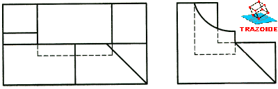 dado alzado y perfil hacer la perspectiva
