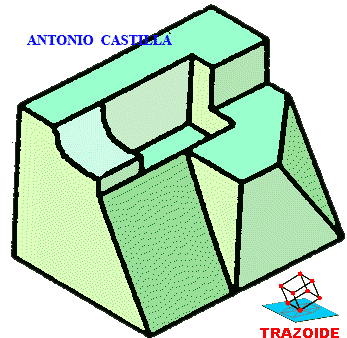 perspectiva isométrica a partir del alzado y el perfil