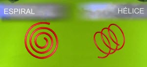 diferencia entre espiral y helice