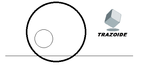 Circunferencias tangentes a una recta y a dos circunferencias
