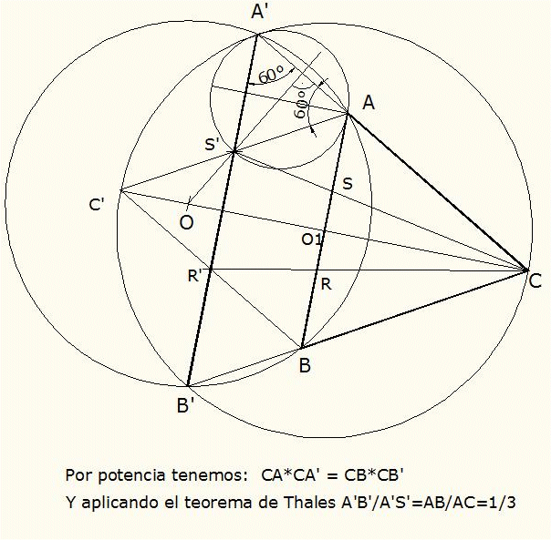 Circunferencia, Triangulo y cuerda. - TRAZOIDE