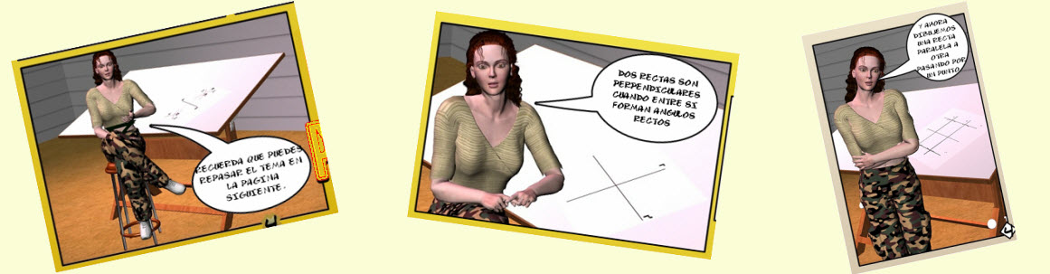 mediatrices en un comic