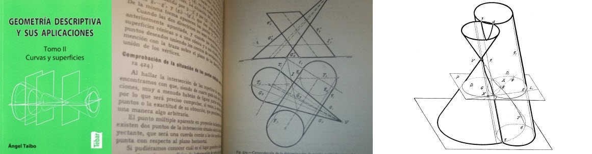 libro geometria descriptiva y sus aplicaciones tomo II angel taibo portada